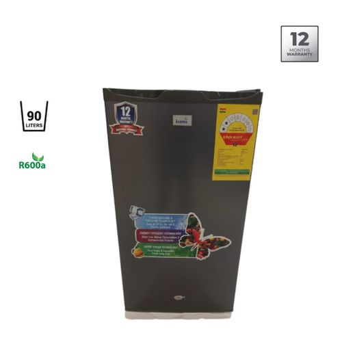Icona London Icona London ILRF-100VS - Table Top Single Door Refrigerator - 90 Litres - Dark Silver + 12 Months Warranty